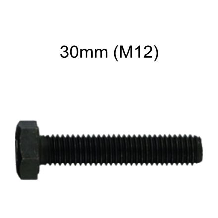 Hatlapfejű natúr metrikus csavar DIN933 - M12 x 30mm 10.9