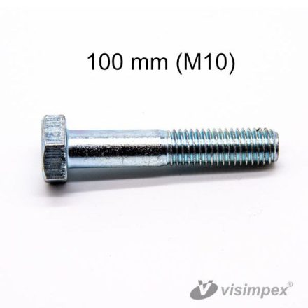 Hatlapfejű horganyzott metrikus csavar DIN931 - M10 x 100mm