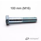 M16 x 100mm Hatlapfejű horganyzott metrikus csavar DIN931 