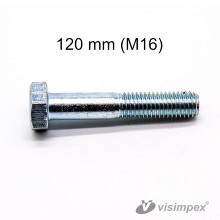 Hatlapfejű horganyzott metrikus csavar DIN931 - M16 x 120mm