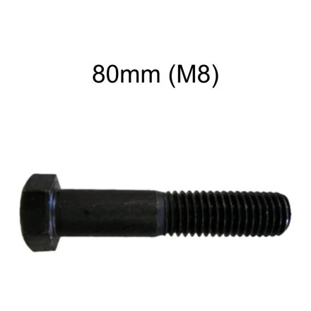 Hatlapfejű natúr metrikus csavar 10.9  DIN931 - M8 x 80mm
