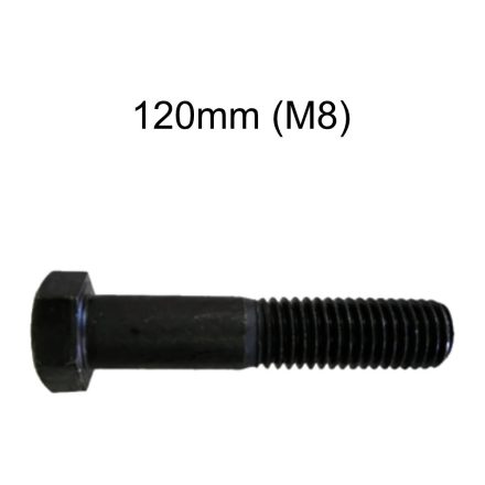Hatlapfejű natúr metrikus csavar 10.9 DIN931 - M8 x 120mm