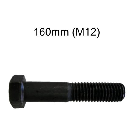  M12 x160mm Hatlapfejű natúr metrikus csavar 10.9 DIN931