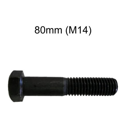  M14 x 80mm Hatlapfejű natúr metrikus csavar 10.9 DIN931