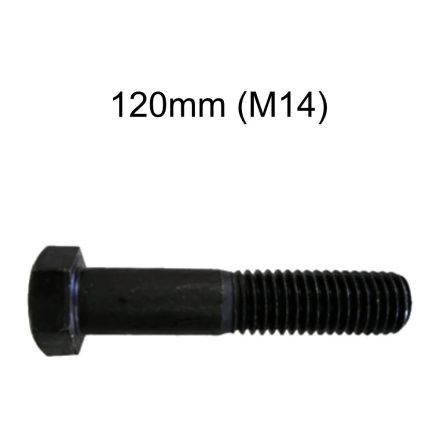  M14 x120mm Hatlapfejű natúr metrikus csavar10.9  DIN931