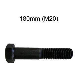  M20 x180mm Hatlapfejű natúr metrikus csavar10.9  DIN931