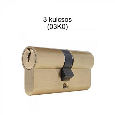 Elzett 751 30/30 kétoldalú hengerzárbetét - 3 kulcsos