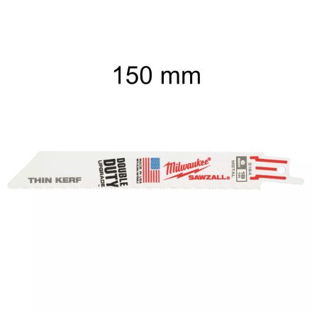 Milwaukee Szablyafűrészlap - 150 mm 25T