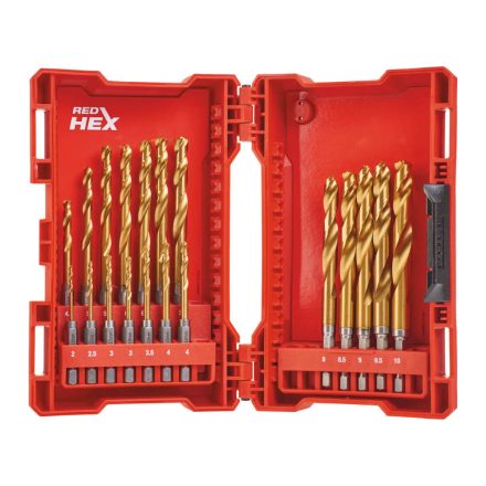 Milwaukee Shockwave HSS-G TiN fémfúró készlet - 19 db-os