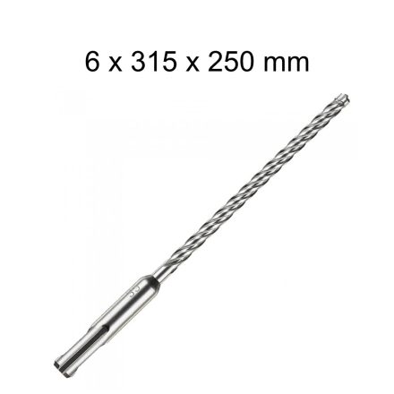 Milwaukee SDS-PLUS 4 élű fúró - 6x315x250 mm