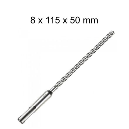 Milwaukee SDS-PLUS 4 élű fúró - 8x115x50 mm