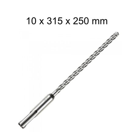 Milwaukee SDS-PLUS 4 élű fúró - 10x315x250 mm