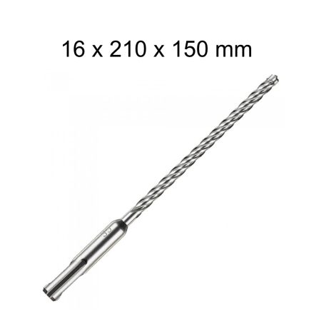 Milwaukee SDS-PLUS 4 élű fúró - 16x210x150 mm