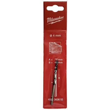 Milwaukee központosító csúcsos fafúró 4 mm