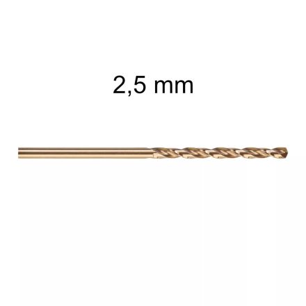 Milwaukee Red Cobalt HSS-G CO fémfúró - 2,5 mm