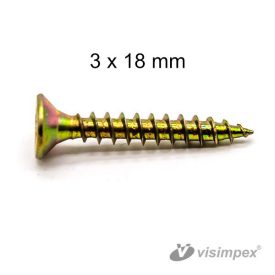 DIN 7505 faforgácslap csavar - 3x18 mm