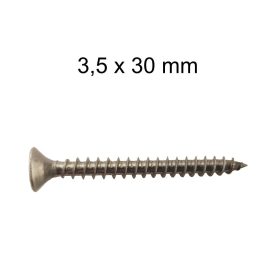 A2 rozsdamentes forgácslap csavar - 3,5x30 mm