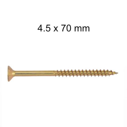 DIN 7505 faforgácslap csavar - 4,5x70 mm