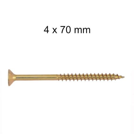 DIN 7505 faforgácslap csavar - 4x70 mm