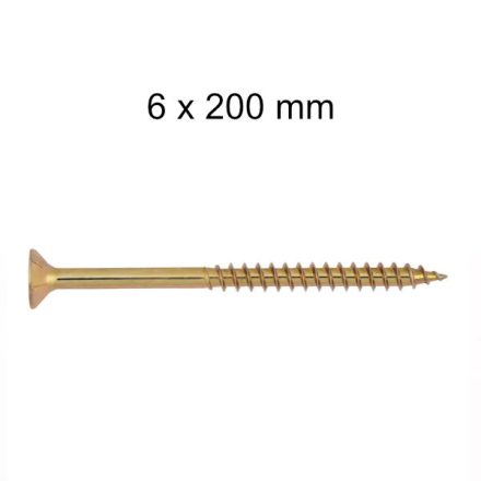 DIN 7505 faforgácslap csavar - 6x200 mm
