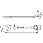 CetaForm CE-B01 matt 32 mm csillag-villáskulcs