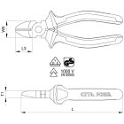 CetaForm szigetelt oldalcsípőfogók - 140 mm