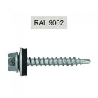 Hatlapfejű famenetes lemezcsavar alátéttel több színben 4.8x35 mm 