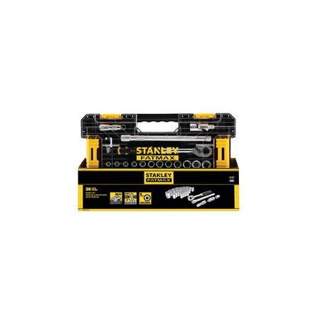 Stanley FatMax  26 részes 1/2" Dugókulcs készlet összecsatolható tároló dobozban