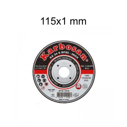 Karbosan INOX vágókorong - 115x1 mm