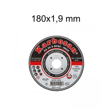 Karbosan INOX vágókorong - 180x1,9 mm