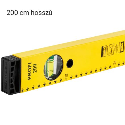 Sola sárga SM Profi vízmérték - 200 cm