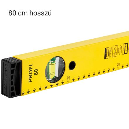 Sola sárga SM Profi vízmérték - 80 cm