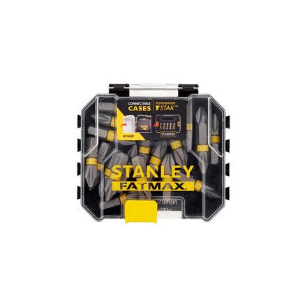 Stanley FatMax Impact Ph2 ömlesztett bit tárolódobozban 
