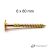 WoodStar horganyzott 6x80 mm ácsszerkezeti csavar