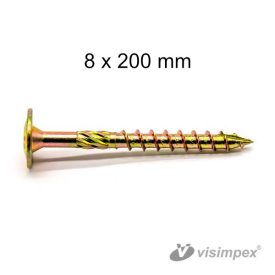 WoodStar horganyzott 8x200 mm ácsszerkezeti csavar